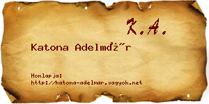 Katona Adelmár névjegykártya
